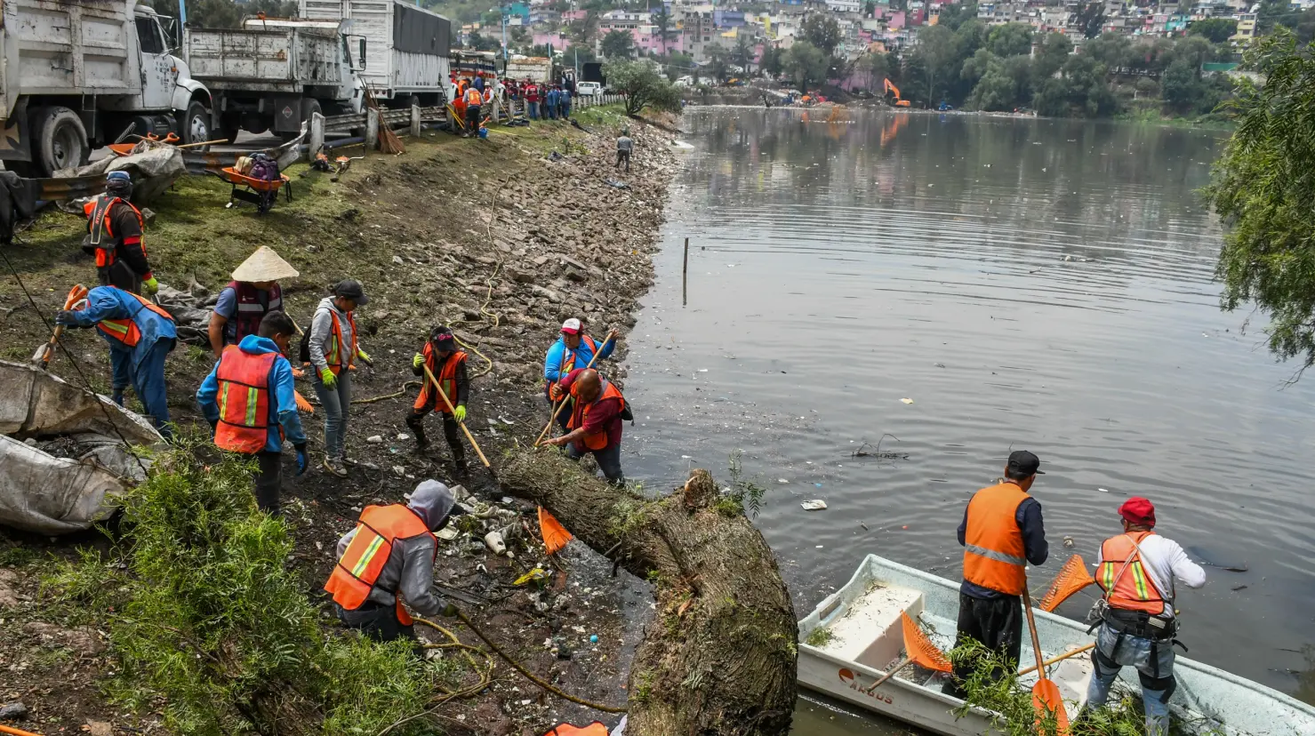 El túnel quedó obstruido por desechos; los trabajos continúan a 20 metros de profundidad para evitar inundaciones. Imagen: GEM