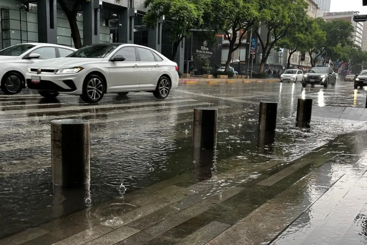 Lluvia en CDMX. Foto: Laura Ávila