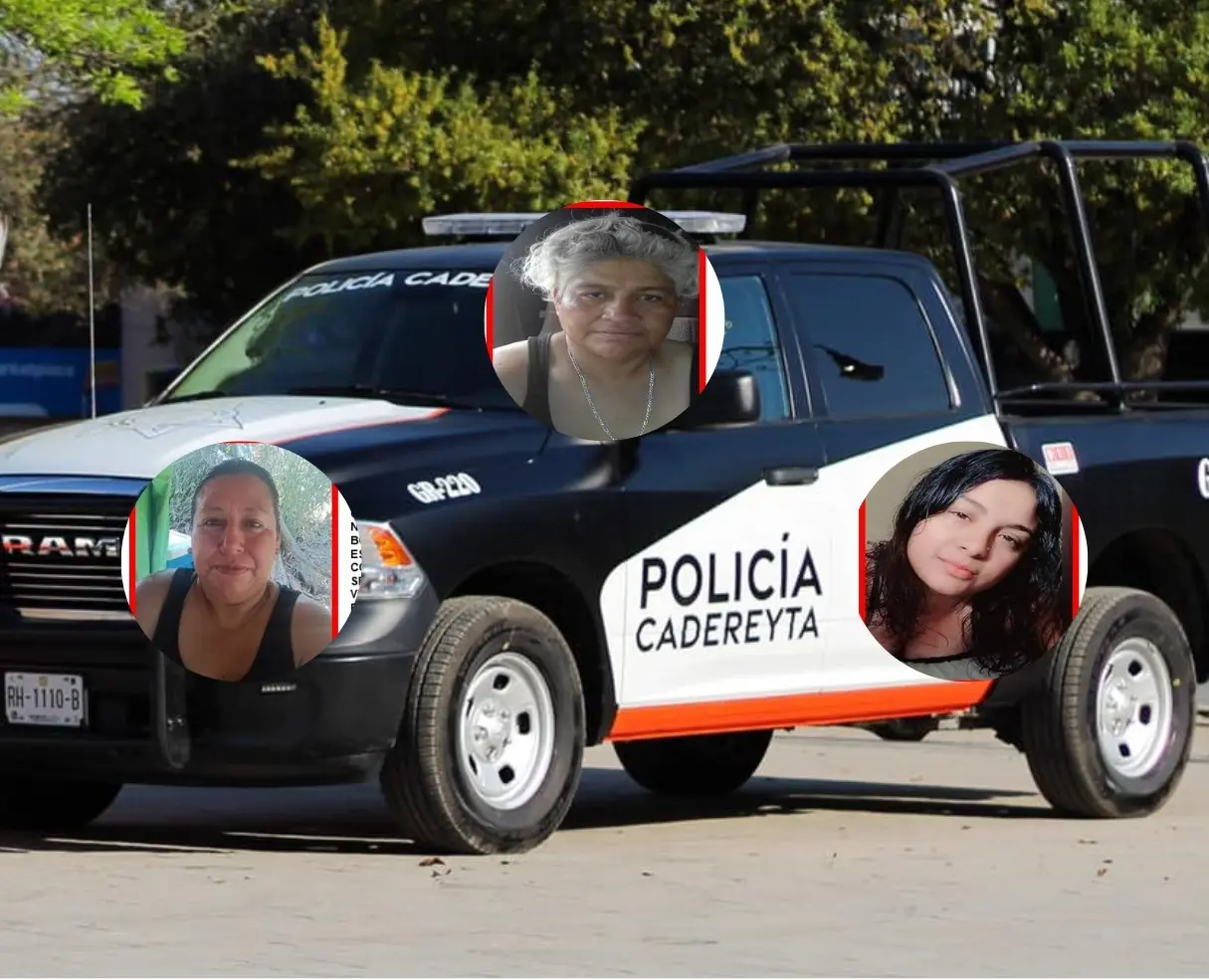 Las tres mujeres iban rumbo al estado de Tamaulipas pero desde el pasado 14 de junio, no se tiene noticias de ellas. Foto: Canva/Secretaría de Seguridad de Cadereyta/GEBI.