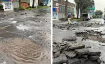Mega fuga de agua en la Benito Juárez preocupa a vecinos de CDMX que temen cortes prolongados