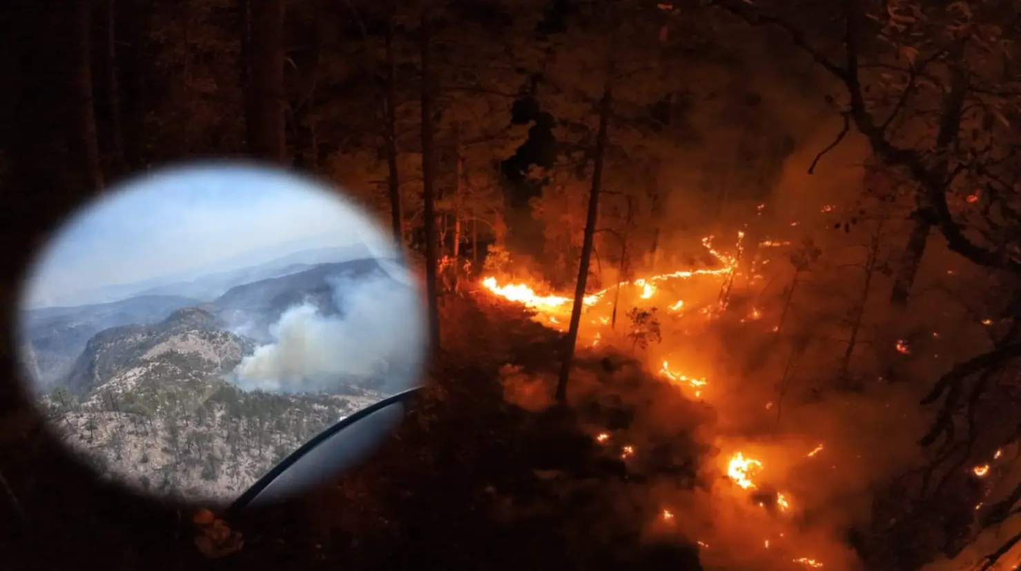 Foto: Facebook/ Comisión Nacional Forestal | Se registraron tres nuevos incendios forestales activos en Durango.