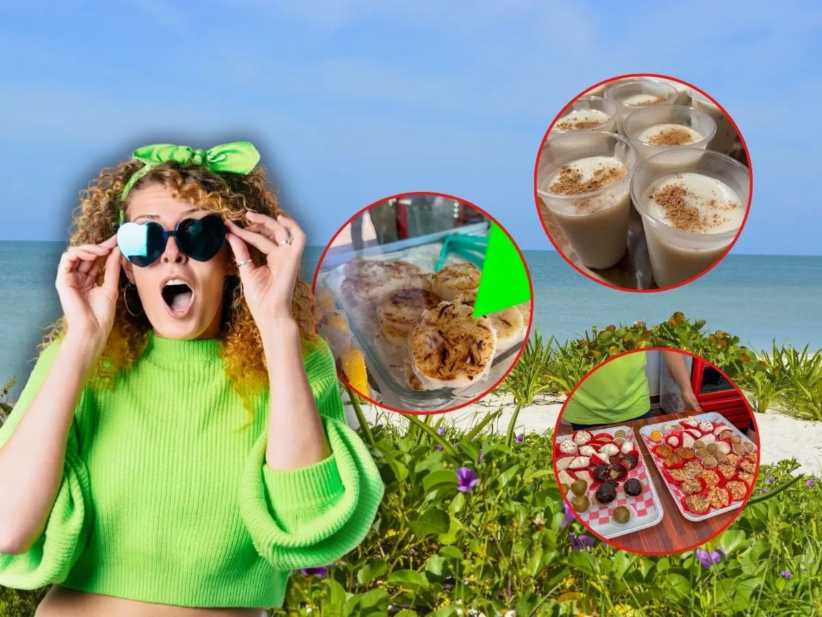 Postres como la cremita de coco, la cocada o los pastelitos son dulces tradicionales que no se pueden dejar pasar durante una visita a las playas de Yucatán.- Fuente Facebook Yo Amo Yucatán, Deivideviaje y Canva
