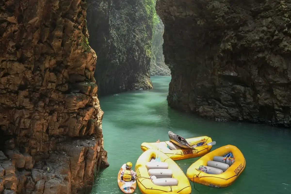 Rápidos en el Río Alseseca en Veracruz. Foto: IG (@aventurec)