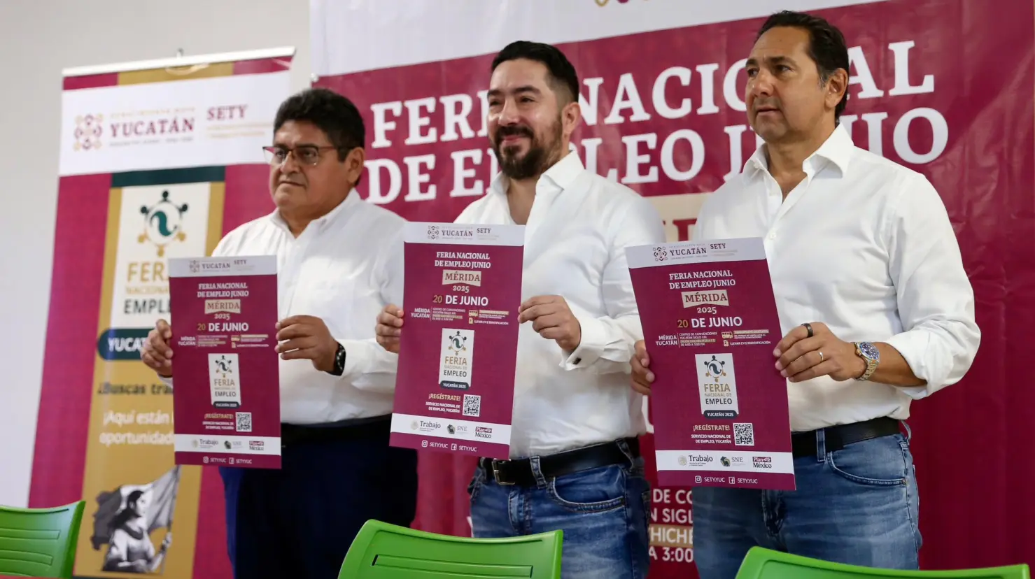 ¿Cuál es el objetivo de la Feria Nacional de Empleo de Mérida 2025?. Foto: Luis Enrique Borjas Romero