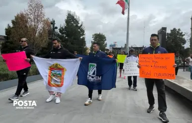 Atletas de taekwondo protestan en Edomex y piden diálogo con Delfina Gómez