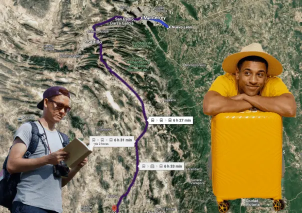 Esta es la carretera que te lleva de Nuevo León a la Sierra de Álvarez, en Matehuala, en casi 7 horas