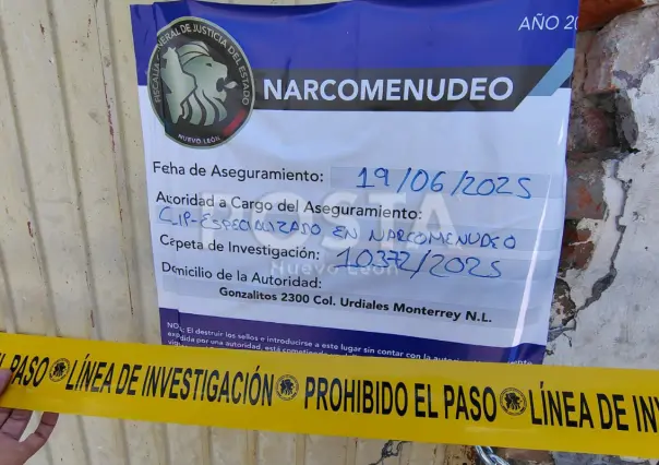 Catean cuartos de renta en el centro de Monterrey por presunta venta de droga
