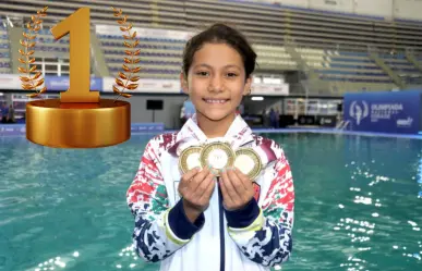 Clavadista sudcaliforniana gana 3 oros en la Olimpiada Nacional 2025