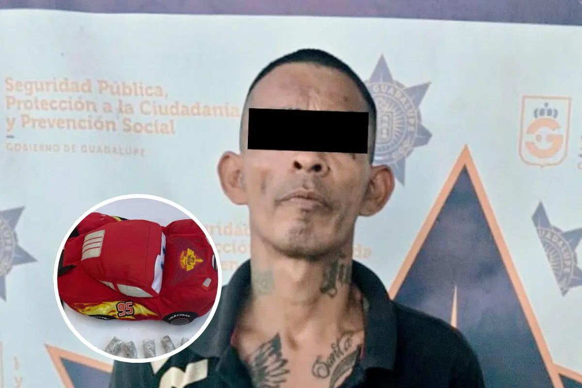 El presunto narcomenudista escondía droga en un peluche/Foto: Policía de Guadalupe
