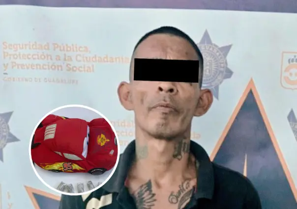 Detienen a "Rayo McQueen" con droga en Guadalupe
