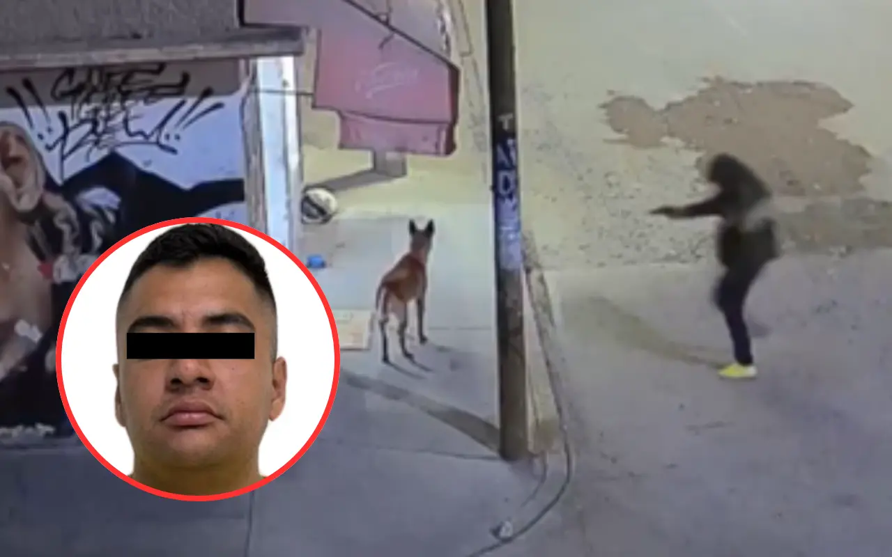 Autoridades del Edomex detuvieron al presunto responsable del ataque armado contra un perro en Ecatepec. Foto: X/ @FiscaliaEdomex (Canva)