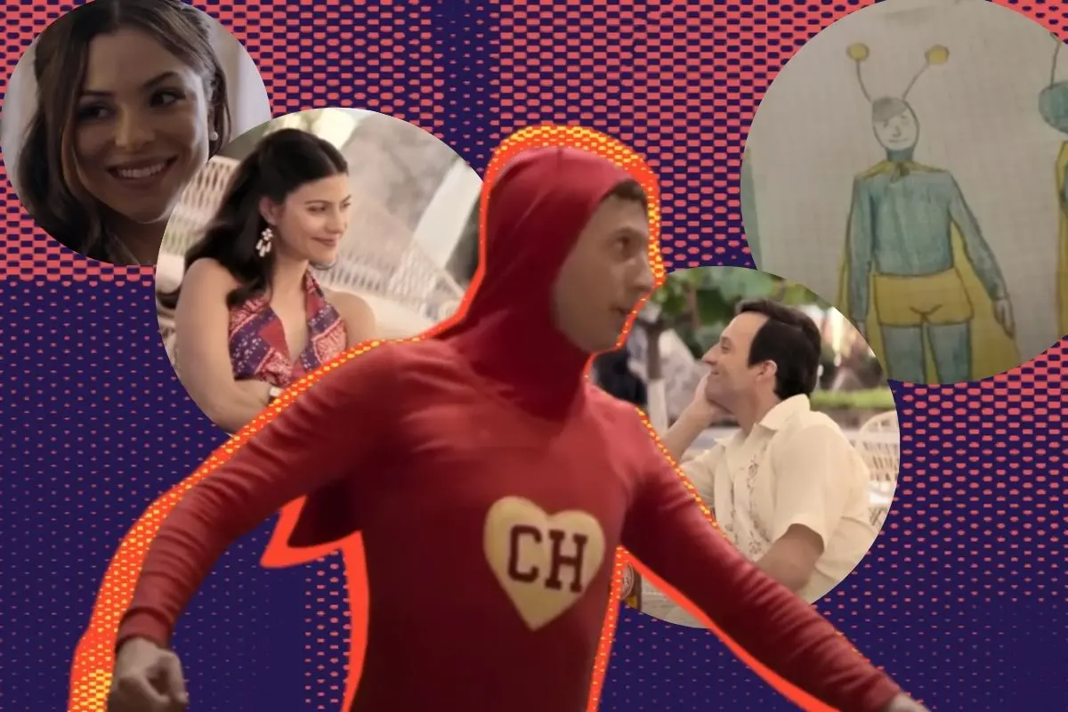 El tercer capítulo de Chespirito: Sin Querer Queriendo nos contó la creación del icónico héroe mexicano. FOTO: CANVA/HBO Max