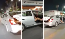 Captan presunta privación de la libertad de una joven en el centro de Monterrey I VIDEO