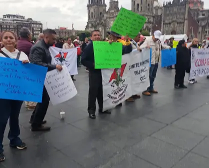 Crisis de agua en Edomex: comunidades rurales exigen respuesta frente a Palacio Nacional en CDMX
