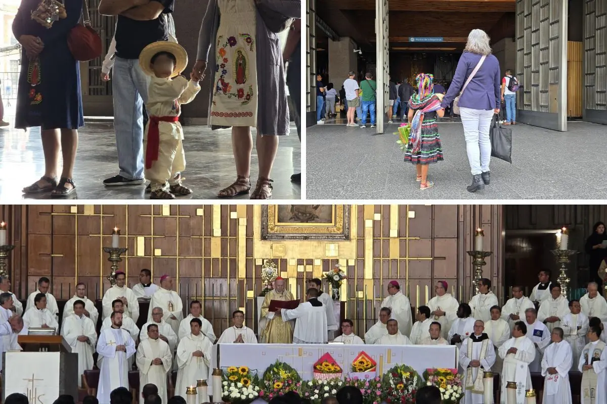 Jueves de Corpus Christi en la Basílica de Guadalupe en CDMX. Foto: Mario Flores