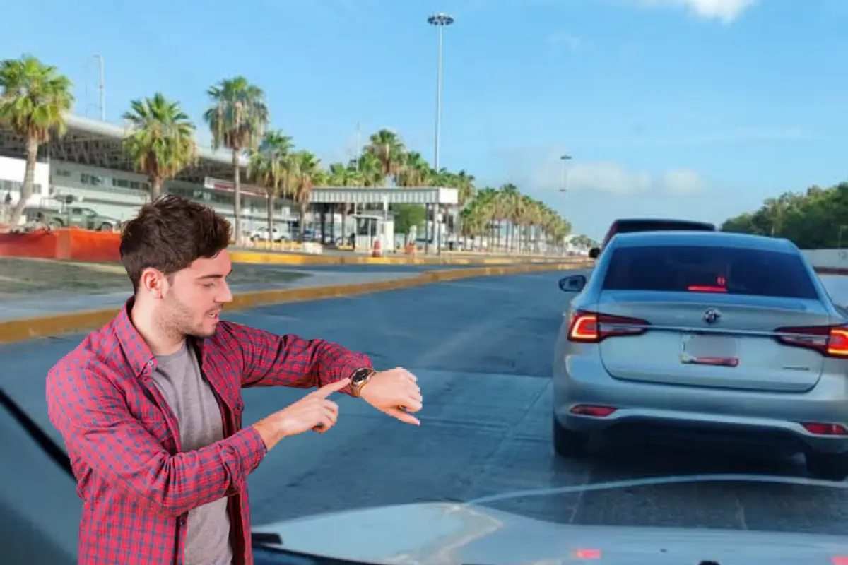 Filas en el puente Reynosa - Hidalgo | Foto: Perla Herrera