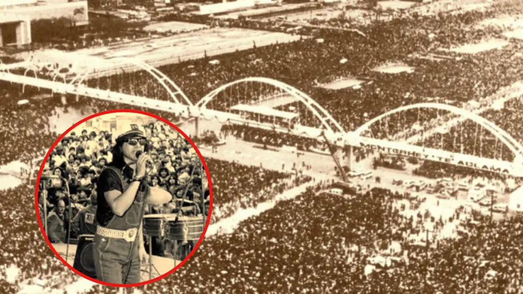 Este cantante de Tamaulipas metió casi 500 mil personas en el río santa catarina de Monterrey