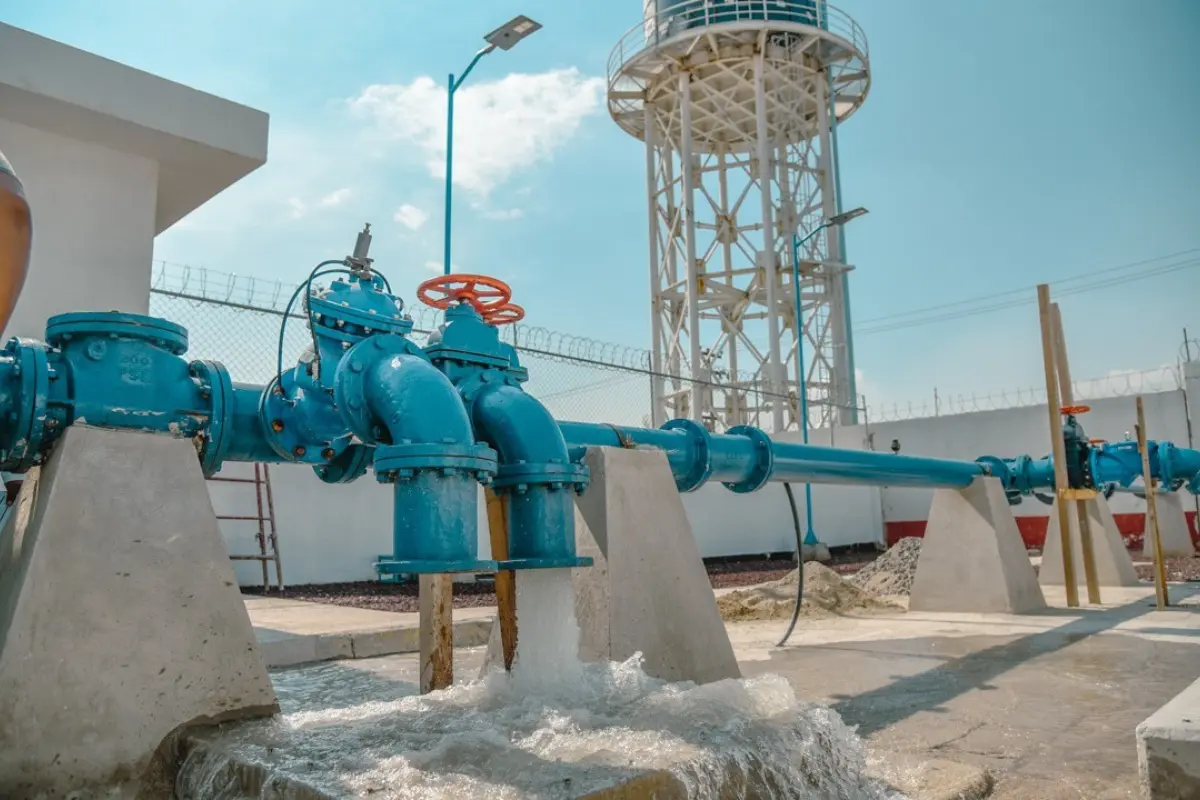 Pozo del Sistema Cutzamala. Foto: @agua_edomex