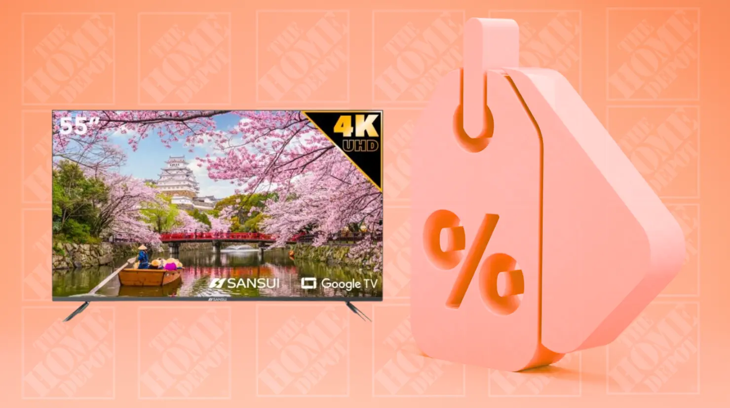 The Home Depot tiene esta pantalla de 55 pulgadas por menos de 6 mil pesos. Foto: Canva.