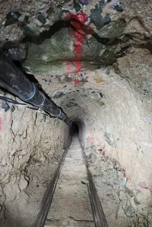 Narcotúnel hallado en Tijuana. Foto: CBP