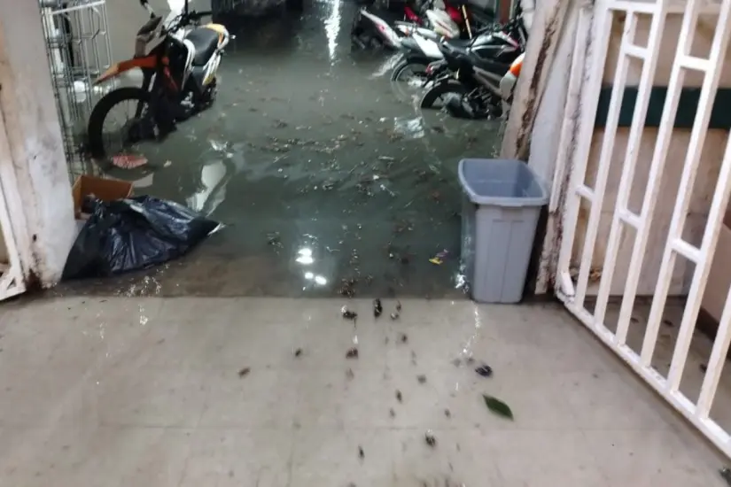 Varias áreas, como el sótano fueron afectadas | Foto: FB