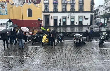 Motoclubes protestan por cobro de remplacamiento en Veracruz
