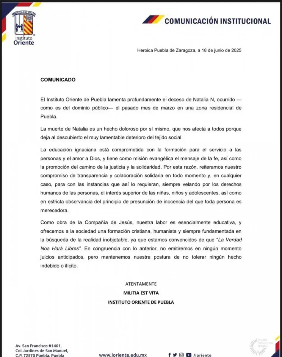 Foto: Escuela Instituto Oriente