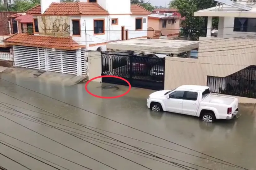 Cocodrilo causa temor entre los habitantes de la colonia Unidad Nacional en Ciudad Madero | Foto: FB