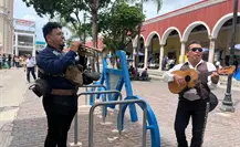 Estos mariachis alegran a meridanos y turistas en el centro de la ciudad