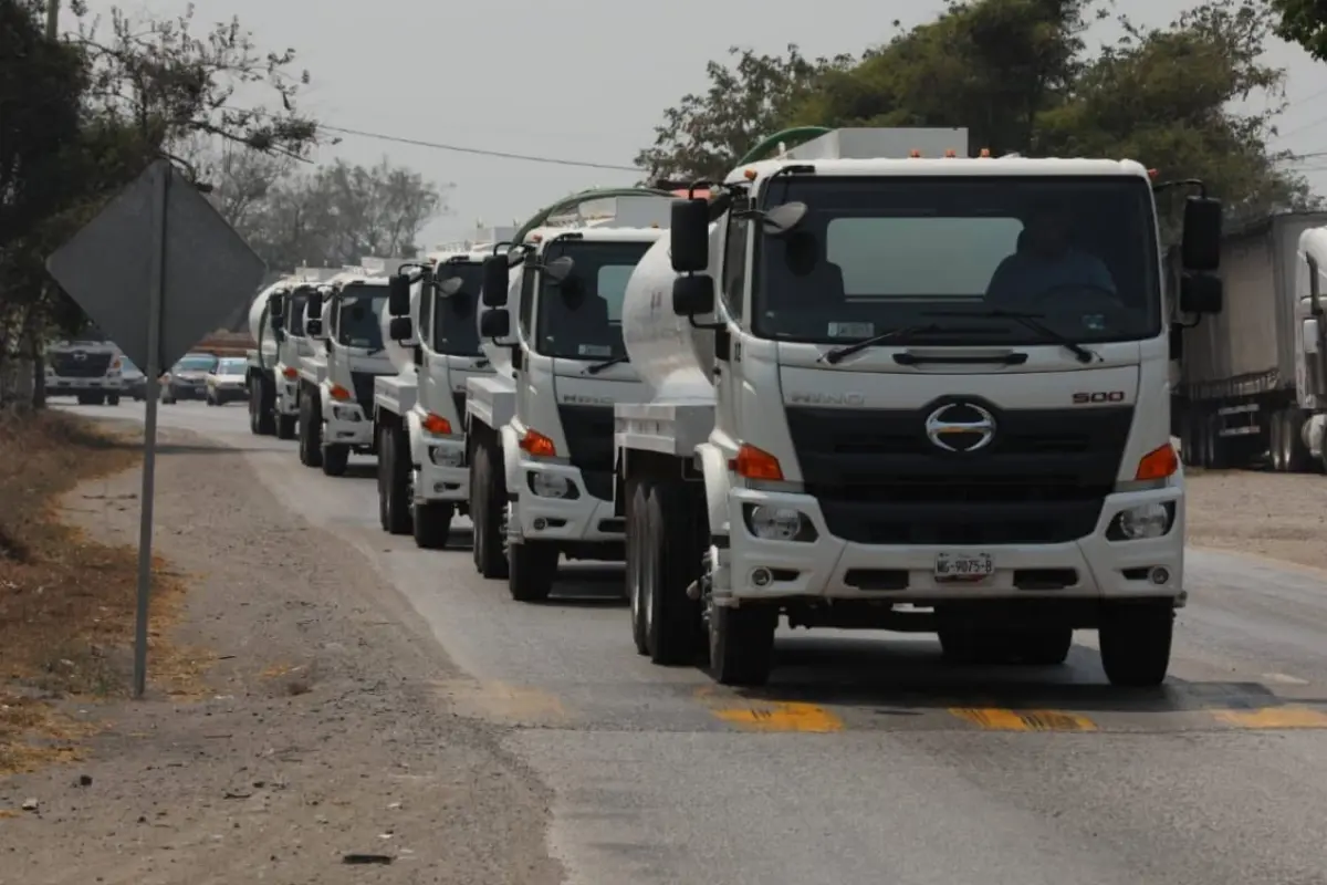 Esta es la Ruta de abastecimiento de agua por pipas – Ciudad Victoria. Foto: COMAPA