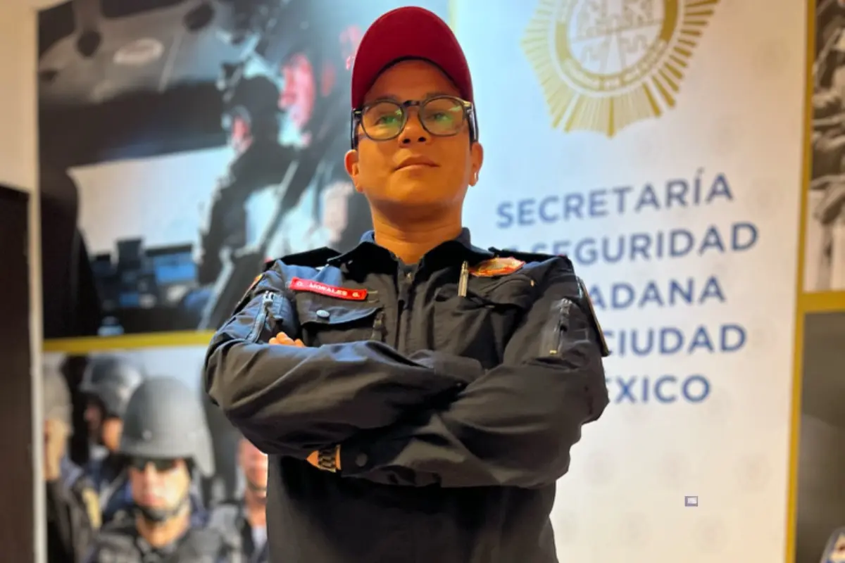 Orel Morales Goya, policía trans en CDMX, Foto: Iván Macías
