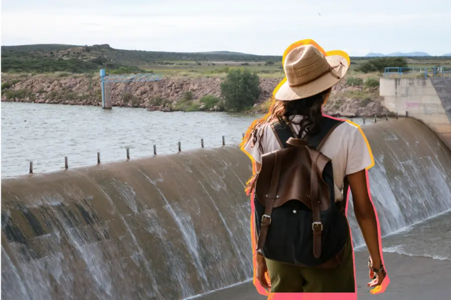 La pequeña presa que une a Santa Clara, Durango, y Miguel Auza, Zacatecas