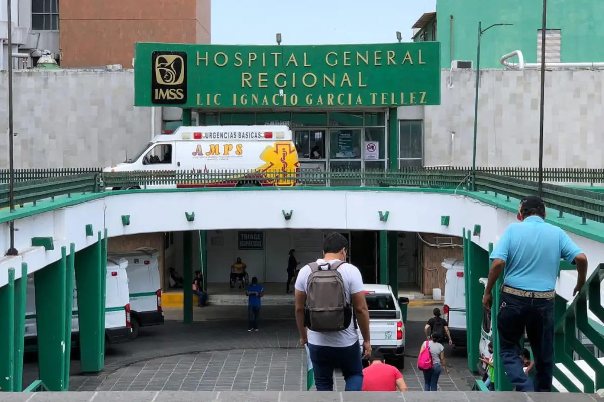 Los casos de tosferina fueron detectados y son atendidos en el Hospital General Regional del IMSS en Ciudad Madero. Foto: Axel Hassel
