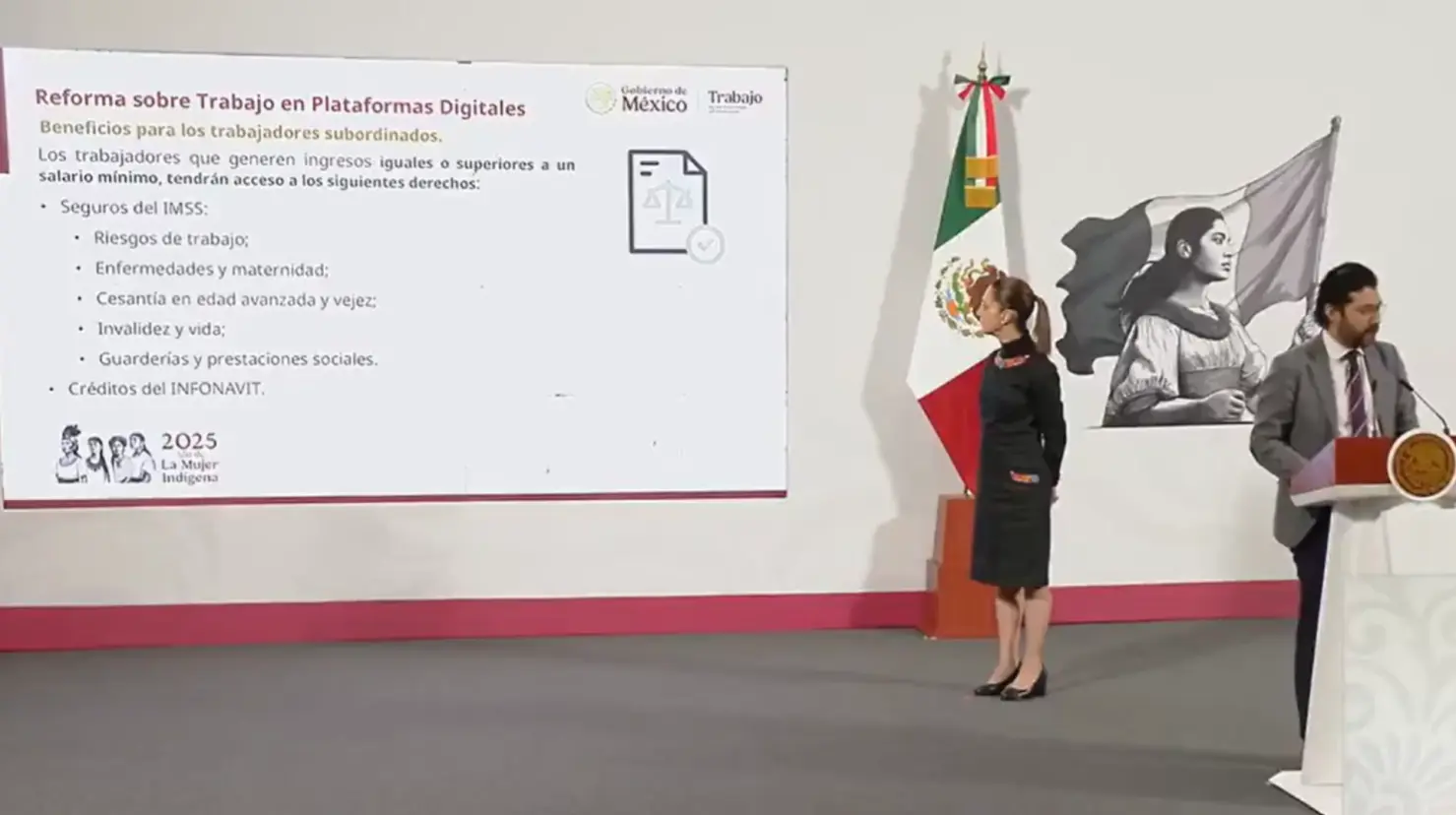 Trabajadores de plataforma ya podrán acceder al IMSS; estos son los beneficios. Foto: Gobierno de México
