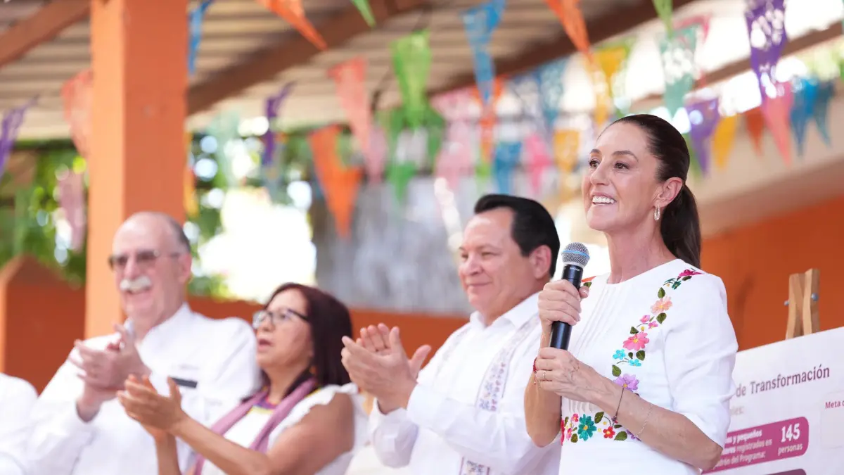 La gira de la presidenta de México por la península de Yucatán será del 20 al 22 de junio Foto: Presidencia de México