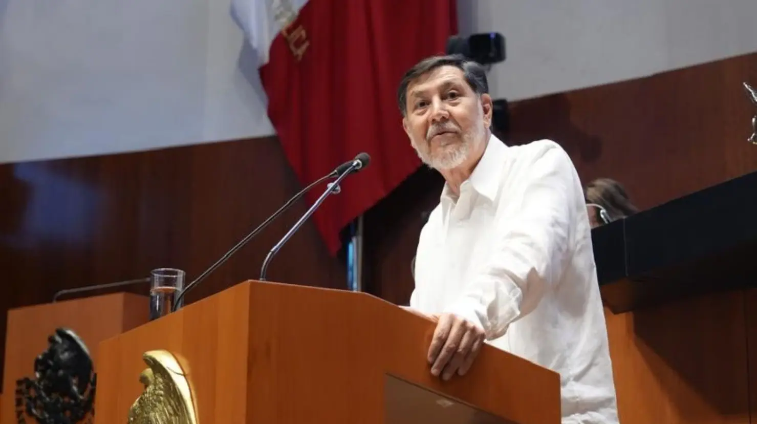 Gerardo Fernández Noroña acude a audiencia del Papa León XIV. Foto: X (@fernandeznorona)