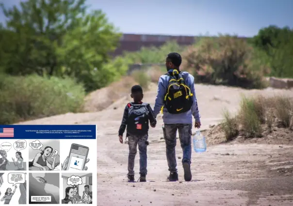 Embajada de EU en México exhorta a migrantes a abandonar el país con un cómic
