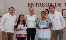 Desde Izamal, Claudia Sheinbaum entrega recursos del programa “La Escuela es Nuestra”