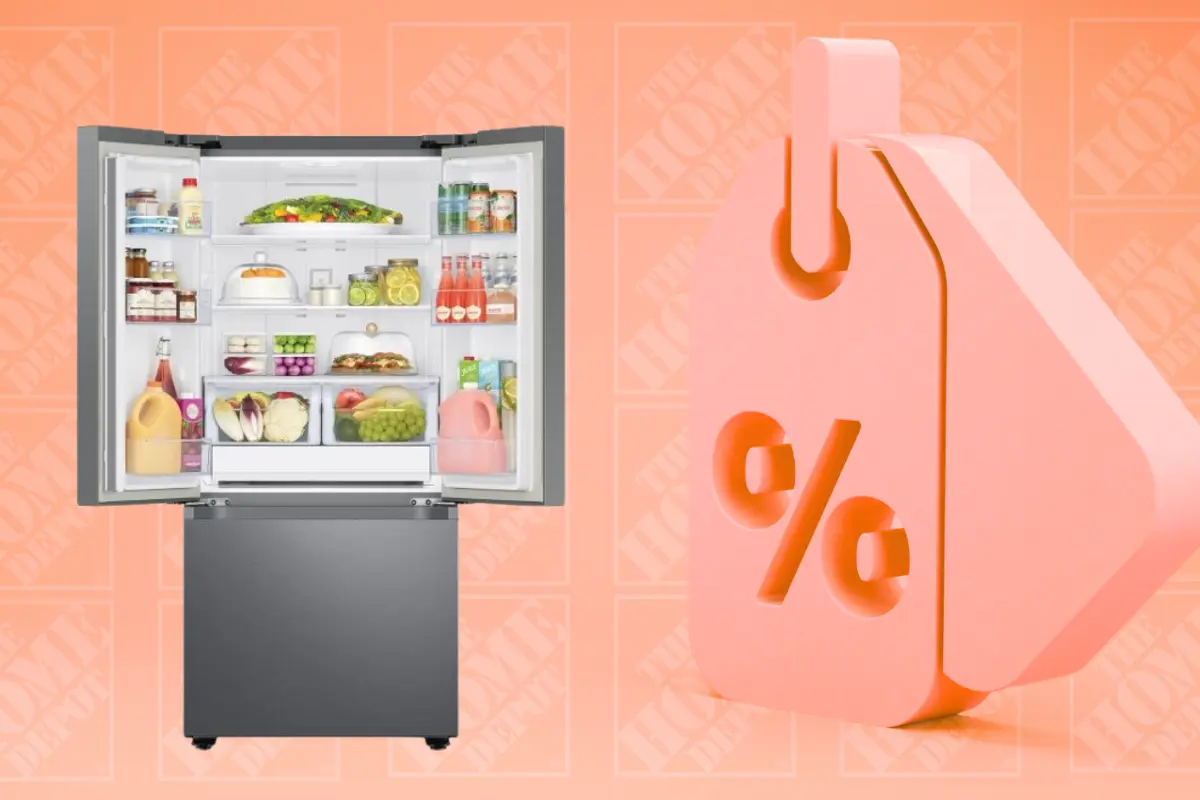 La oferta del refrigerador Samsung de 22 pies cúbicos que tiene The Home Depot tiene un ahorro de 9 mil 050 pesos. Foto: Canva | The Home Depot