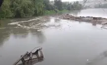 VIDEO | Remolino en presa Naucalpan, ¿por qué se vio este fenómeno durante su desazolve?
