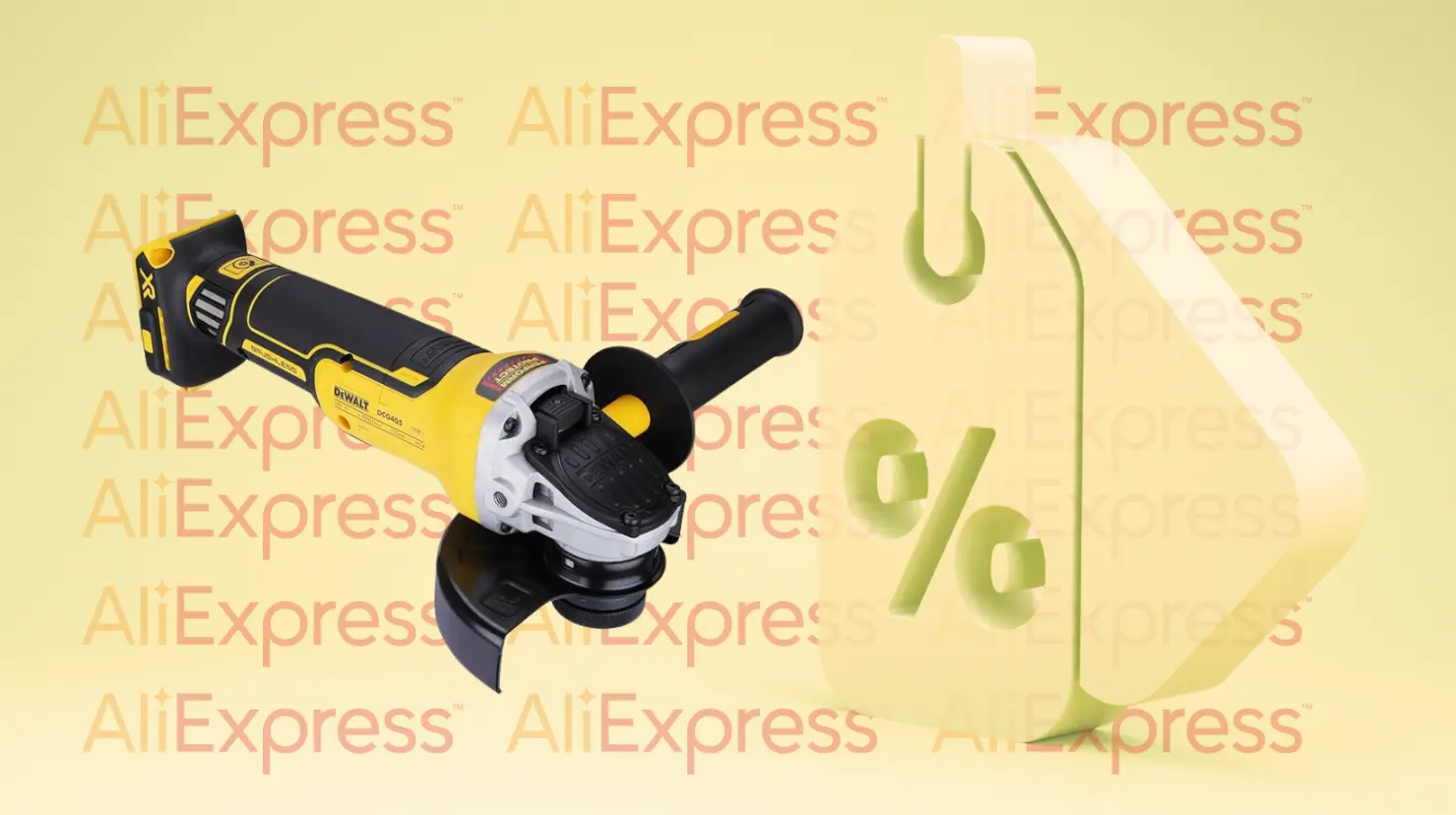 AliExpress tiene esta amoladora angular de DeWalt con el 63% de descuento. Foto: Canva | AliExpress.