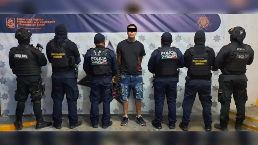 ¡En plenas mañanitas! Cae presunto asaltante en su cumpleaños por narcomenudeo en Guadalupe