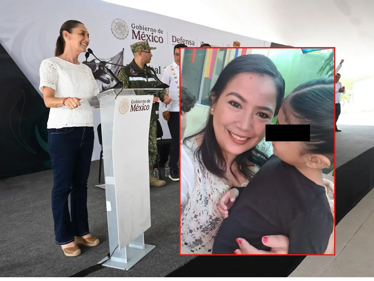 Ericka Contreras ha denunciado desde hace varios meses que su expareja tiene retenida a su hija por lo que ha acudido a las autoridades para que solucionen el caso.- Fuente Gobierno de México y Facebook ericka cope