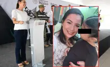 Madre víctima de violencia vicaria lleva su protesta a evento de Claudia Sheinbaum en Yucatán