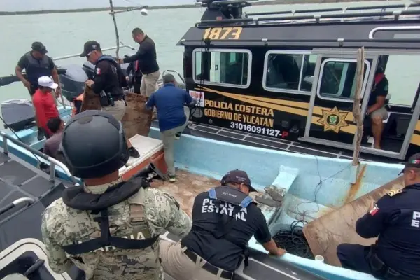 Seguridad en Yucatán: realizan operativo contra la pesca furtiva en Celestún