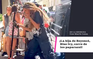 ¡La hija de Beyoncé, Blue Ivy, corre de los paparazzi!