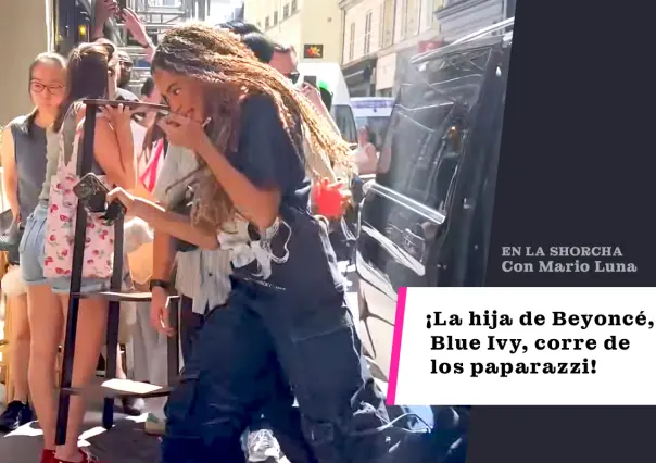 ¡La hija de Beyoncé, Blue Ivy, corre de los paparazzi!