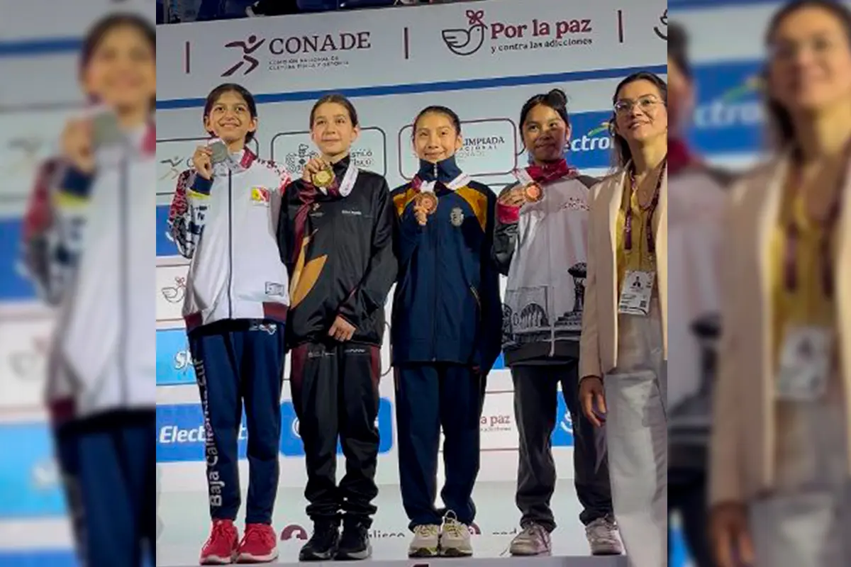 Selene Inés de la Rocha Pérez representó dignamente a la Delegd¿ación de BCS en taekwondo en la Olimpiada Nacional. Foto: Insude.