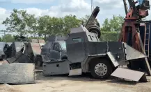 VIDEO | FGR lleva a cabo la destrucción de 15 vehículos con blindaje artesanal