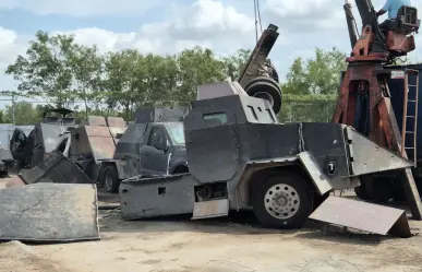 VIDEO | FGR lleva a cabo la destrucción de 15 vehículos con blindaje artesanal